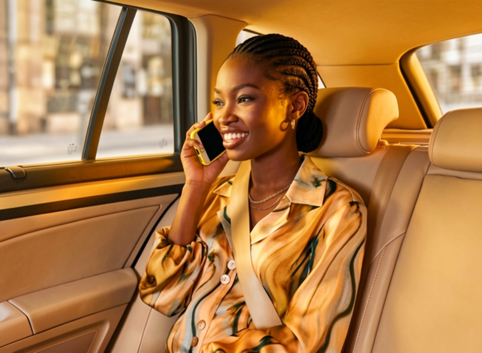 VTC Alhadyn — passagère en course à Abidjan